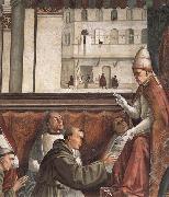 Domenicho Ghirlandaio Details of Bestatigung der Ordensregel der Franziskaner oil painting